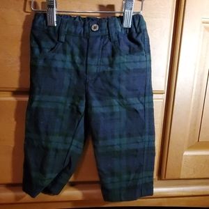 Il Gufo navy plaid dress pants Sz. 12 months
